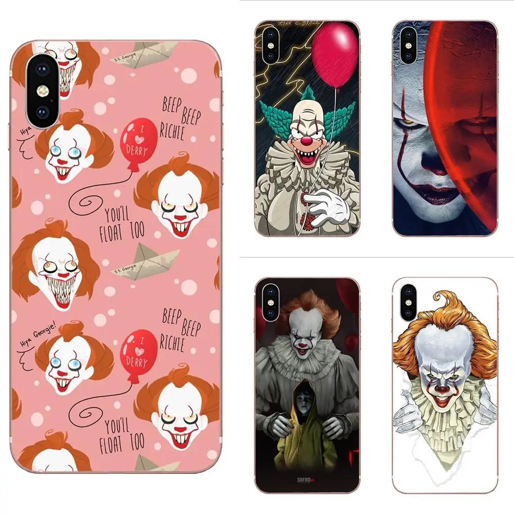 

For Huawei Honor Mate 7 7A 8 9 10 20 V8 V9 V10 G Lite Play Mini Pro P Smart TPU Accessories Pouches Funny Pennywise Clown Horror