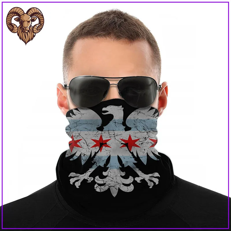 2020 женские и мужские маски для лица maskas польский Орел флаг Чикаго польская семья