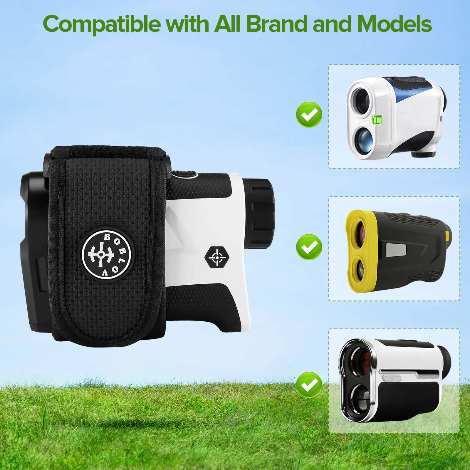 Golf Rangerfinder Magnetic Holder Strap Universal Strong Magnetism Gentle Touch Envelop BOBLOV laser rangefinder,distance meter