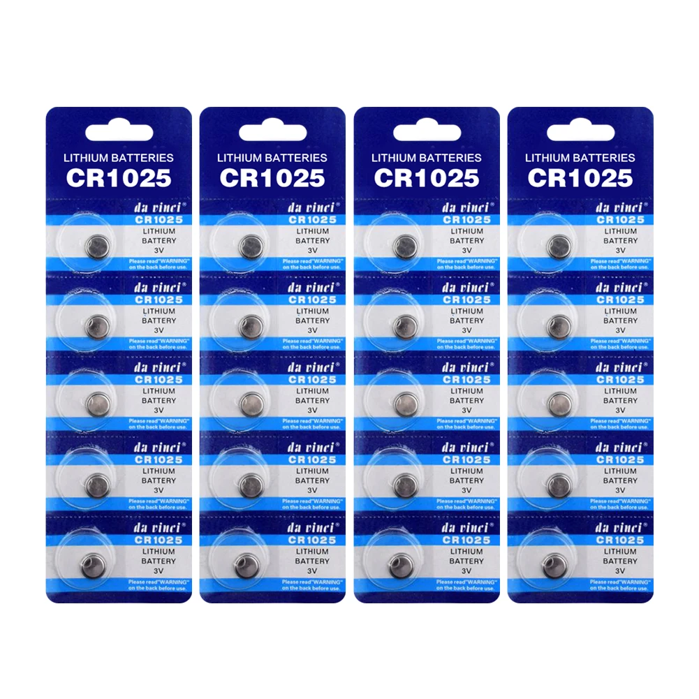 50 шт./лот 3 в CR 1025 CR1025 литиевая батарея DL1025 BR1025 KL1025 батареи для монет часов