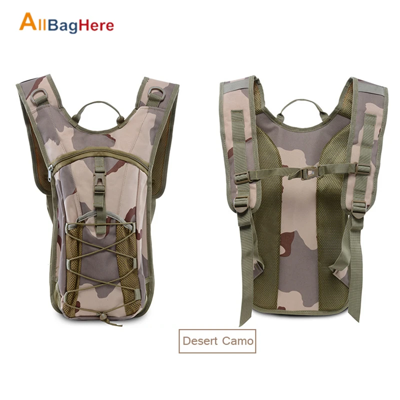 Dersert Camouflage Открытый 3L воды мешок военный тактический гидратации рюкзак бег Кемпинг походный рюкзак нейлон воды ранцевые огнетушители для езды на велосипеде - Цвет: Dersert Camouflage