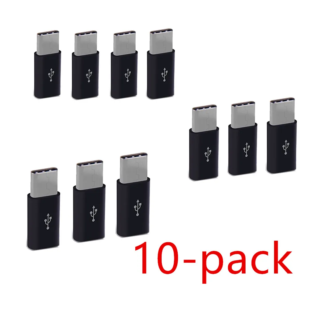 10 шт. адаптер Micro Usb мужчина к Тип-c для микро-флеш-накопителя usb конвертер typec адаптер для huawei Macbook Oneplus Xiaomi зарядки Зарядное устройство