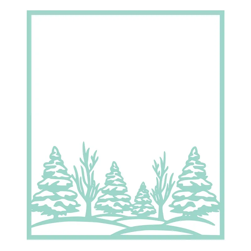

InLoveArts Christmas Tree Dies Frame Metal Cutting Dies Scrapbooking Album Embossing Stencil Die Cut Craft Dies Card Decoration