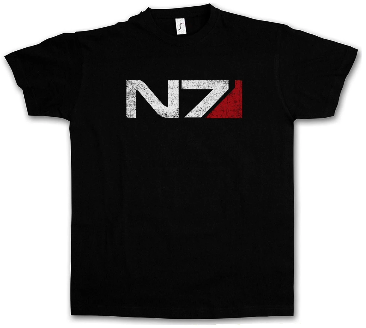 Футболка с логотипом N7 NORMANDY футболка эффектом игры Mass Commander Shepard Cerberus летняя