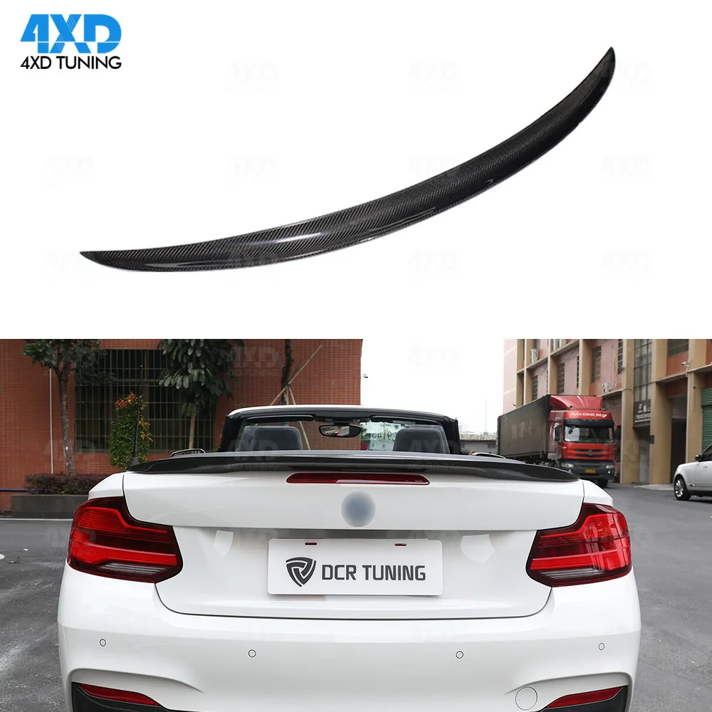 Carbon Fiber Trunk Spoiler car rear wing spoiler car roof spoiler For BMW M235i M2 Coupe F87 Rear Spoiler Wing Performance Style 2014 2015