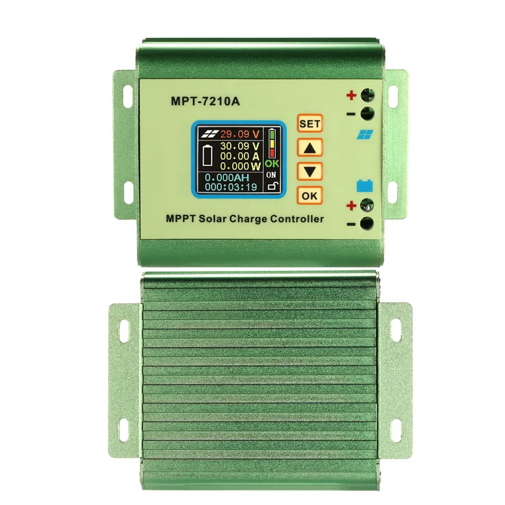 

Hot MPPT Solar Charge Controller Solar Panel Regulator MPPT LCD Display 24/36/48/60/72V 10A Compatible DC-DC Boost Charge Functi