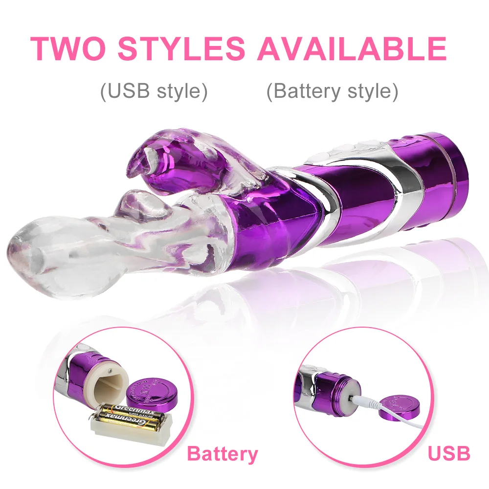 8 Speeds Klitoris Massager Vibrerande Dildo Vuxenprodukter Silikon G Spot Rabbit Vibrator Masturbat_voghion.com