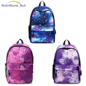 

Women Printing Casual Backpack with USB Charging Port Universe Space School Book Bag School Daypack for Teenagers JUL29