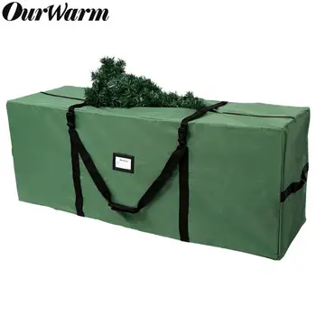 

OurWarm Waterproof Oxford Large Artificial Christmas Tree Storage Bag Fits Up to 8 Ft Holiday Xmas Disassembled Tree Organizer
