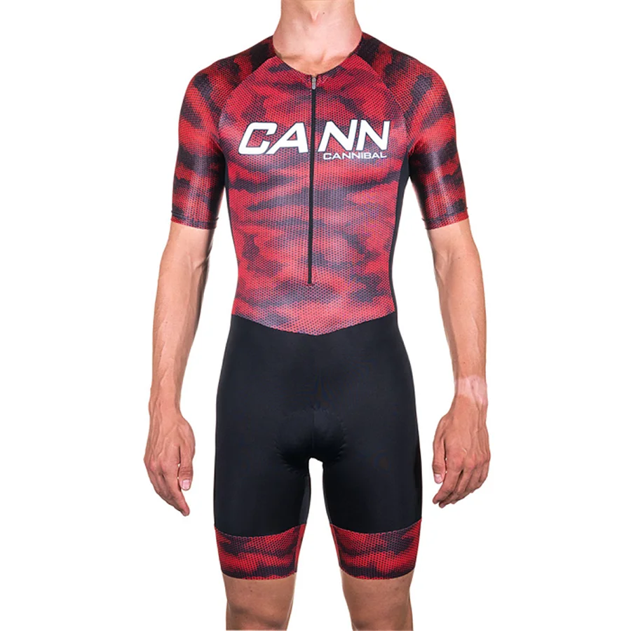 4 CANNIBAL Pro Team Skinsuit мужской Триатлон Велоспорт Джерси велосипед спортивная одежда Майо Ciclismo комбинезон дорожный велосипед одежда для бега - Цвет: 4
