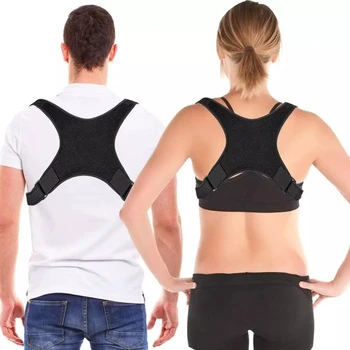 

New Posture Corrector Spine Back Shoulder Support Corrector Band Adjustable Brace Correction Humpback Back Pain Relief