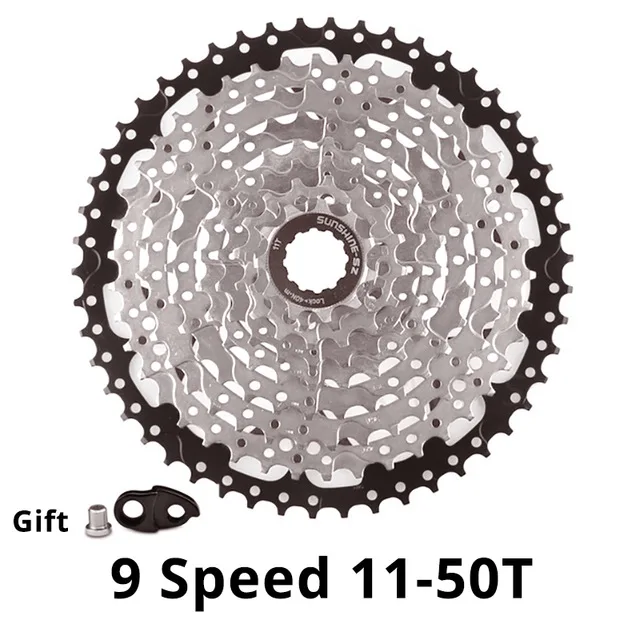 11-50T Silver SUNSHINE MTB дорожный велосипед маховик велосипед Кассетный Маховик для детей 8, 9, 10, Скорость 11-25/28/32/36/40/42/46/50 т в сутки для deore m6000 Shimano Sram - Цвет: 11-50T Silver