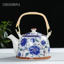 CHANSHOVA китайский фарфоровый чайный горшок кунг-фу с сетчатым фильтром высокой емкости 500 900 мл Традиционный китайский Ретро керамический чайный набор
