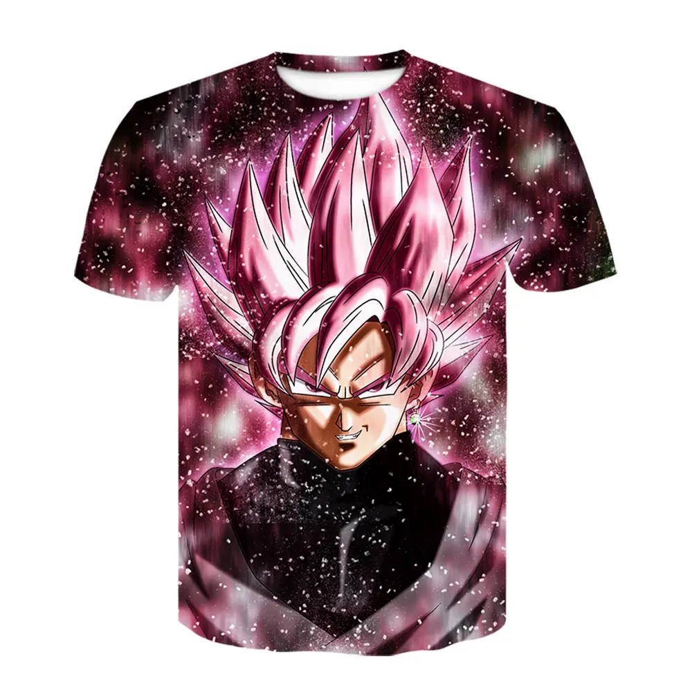 Летняя Горячая Dragon Ball Z Супер Саян Гоку мужская футболка с круглым вырезом уличная Harajuku мужская одежда аниме футболка