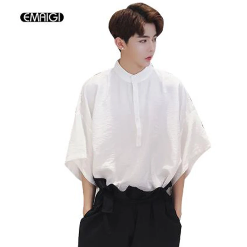 Мужские свободные повседневные пуловеры рубашки в стиле Харадзюку уличная