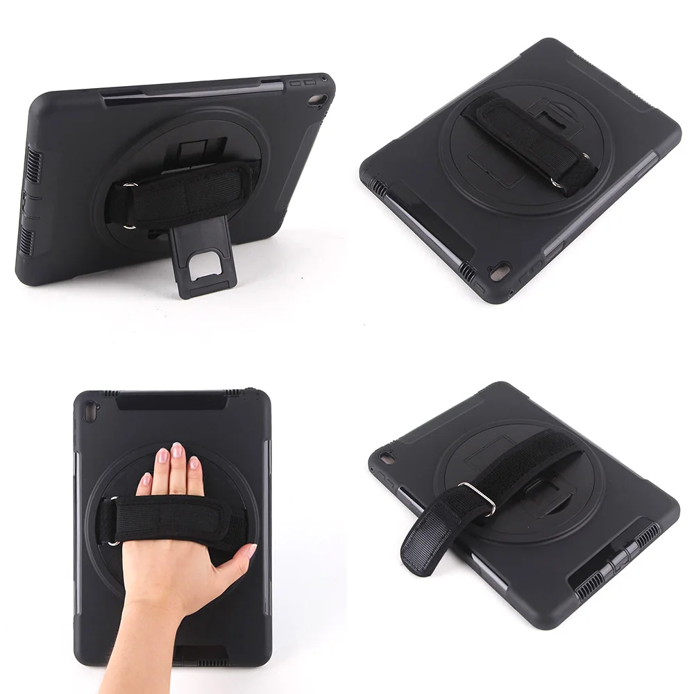 Чехол для iPad Pro 9,7 с 360 градусов вращающийся ремешок и подставки, Miesherk Heavy Duty противоударный падение Защитная крышка