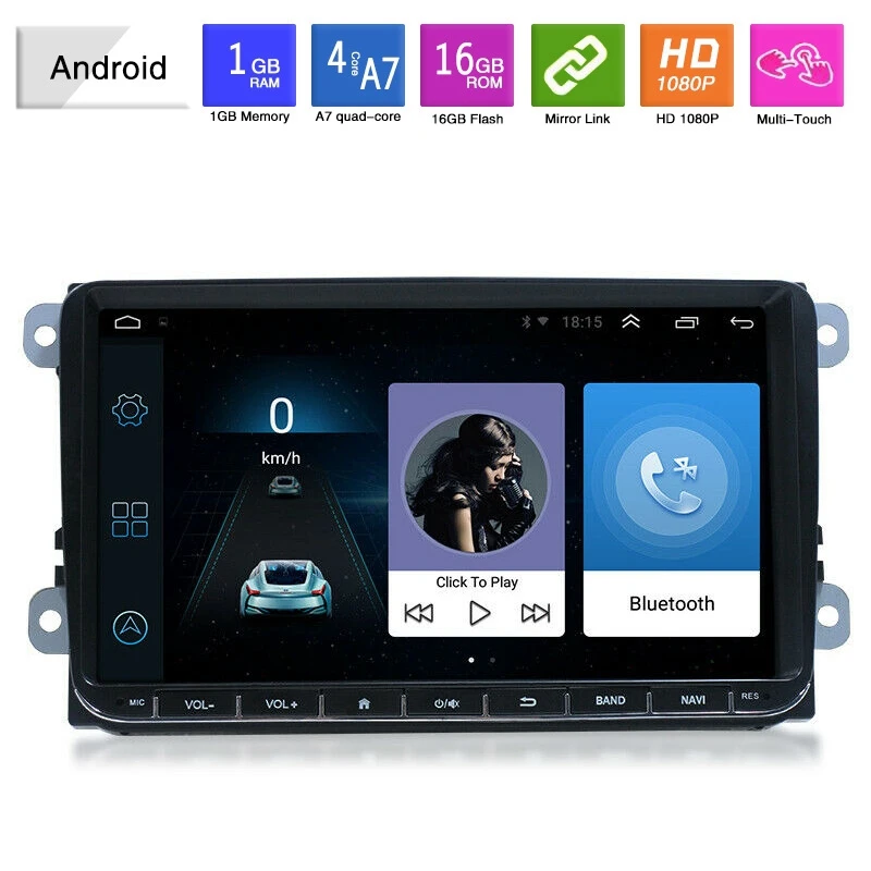  9 Inch 2 Din Auto Android 8.1 GPS Navigation Auto Stereo Radio Multimedia Player für Golf-Polo