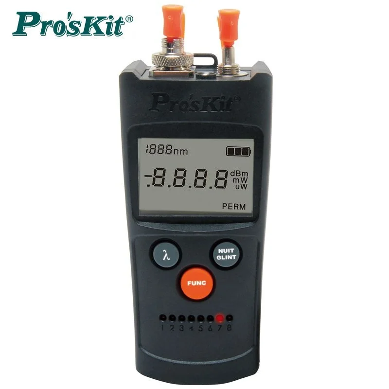 

Proskit MT-7602-C 4 in 1 Fiber Power Meter/Visual Fault Detector/Network Cable Tester Fiber Power Meter with Illumination
