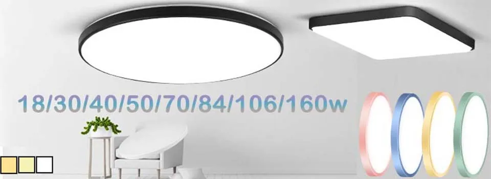 ceiling lights for hall LED Ceiling Lamp 18/30/40/50W Led Ceiling Lights Natural White 220V For Living Room Bedroom Kitchen Indoor Lighting Fixtures ceiling lights for hall