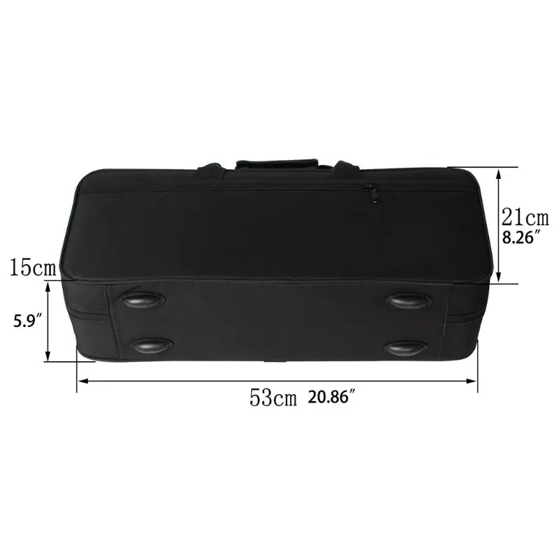 600D водонепроницаемый Gig Bag Box рюкзак ткань Оксфорд для трубы с регулируемым двойным плечевым ремнем карман из пенопласта с хлопковой подкладкой