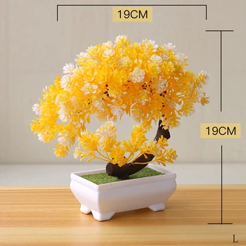 

NEW Artificial Plants Bonsai Small Tree Pot Plants Fake Flowers Potted Ornaments For Home Decoration Hotel Garden Decor
