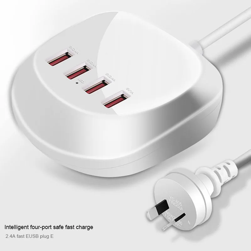 4 порта USB 100-240 в несколько USB настенных зарядных устройств адаптер для путешествий все в одном USB зарядное устройство штепсельная Вилка для путешествий зарядное устройство для телефона EU US UK AU вилка