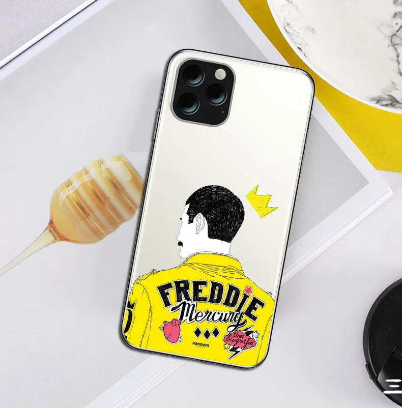 Рок-певец фанки Фредди Меркури Queen поп для iphone 11 11PRO X XR XS MAX 5S SE 6S 7 8PLUS Роскошный чехол из мягкой искусственной кожи(термополиуретан) coque - Цвет: TPU