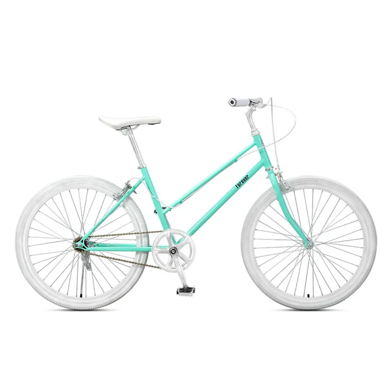 lady commuter bike 24 inches bike Commuter bicycle single speed vintage Bike inlcude basket Cruiser frame