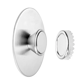 

4 Pcs Stainless Steel Wall-Mounted netic Soap Dish Bathroom Drain Wall Hanging Box Suction Cup Rack