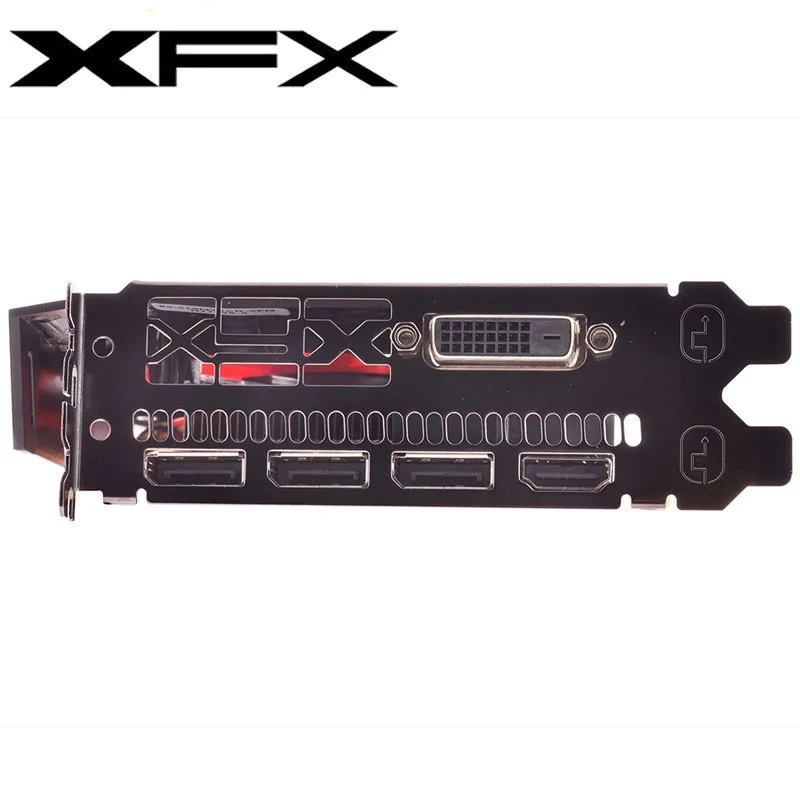 XFX видеокарта RX 570 4GB 256Bit GDDR5 Графика карты для AMD RX 500 серии VGA карты RX570 DisplayPort 470 480 580 560 б/у