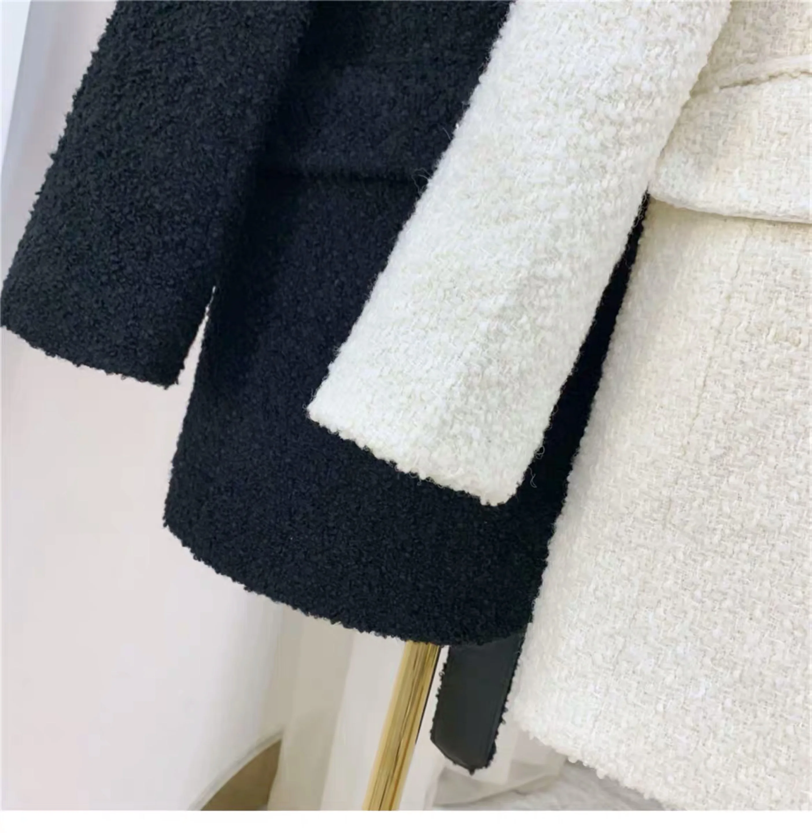 Клетчатое пальто осенняя Женская куртка chaqueta mujer manteau femme hiver casaco Женский блейзер женское твидовое пальто