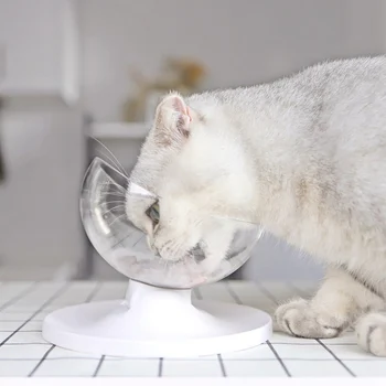 

Pet Cat Dog Feeder Adjustable Multi-Angles Cat Dog Snacks Bowl with Anti-slide Rubber Foot Mat Pet Cat Dog Food Feeder Supplies