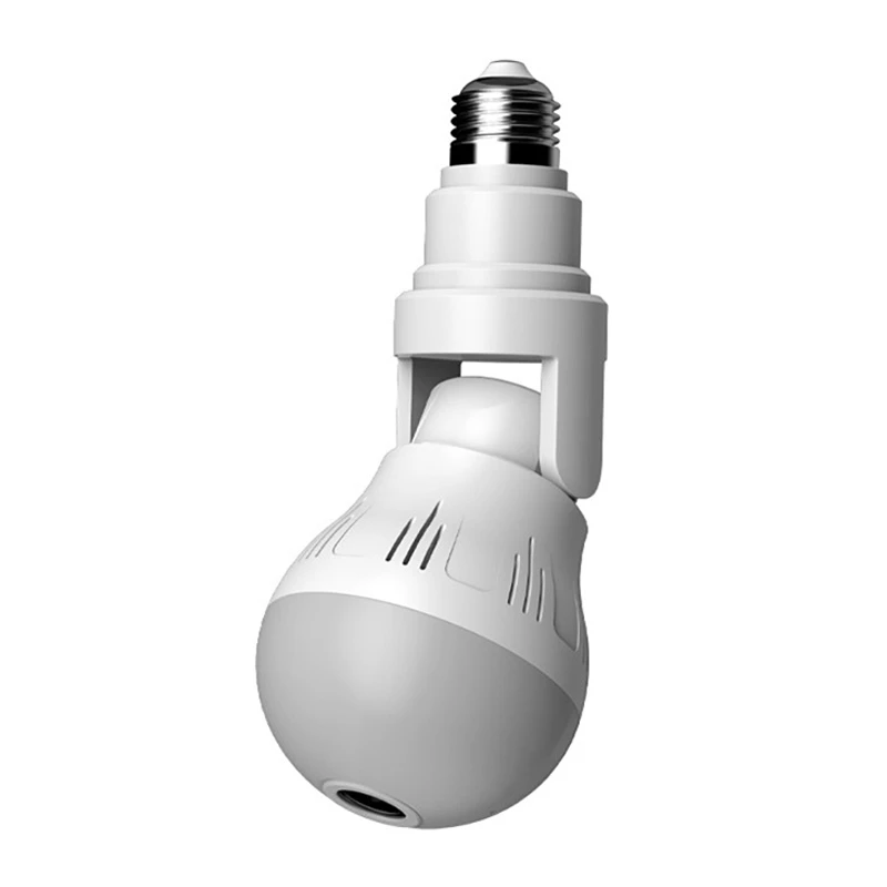 

360°LED Light Wifi Camera 1080P Wireless Panorama Security CCTV Bulb Camera Fisheye Two-Way Intercom Night Vision Camera