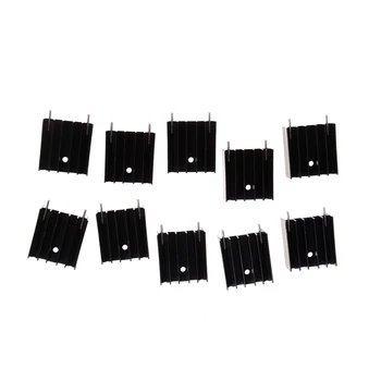 

25*23*16MM TO-220 Triode Heat Sink TO220 Transistor Aluminum Radiator Heat Sink With 2Pin Electronic Heat Dissipation 10pcs/lot