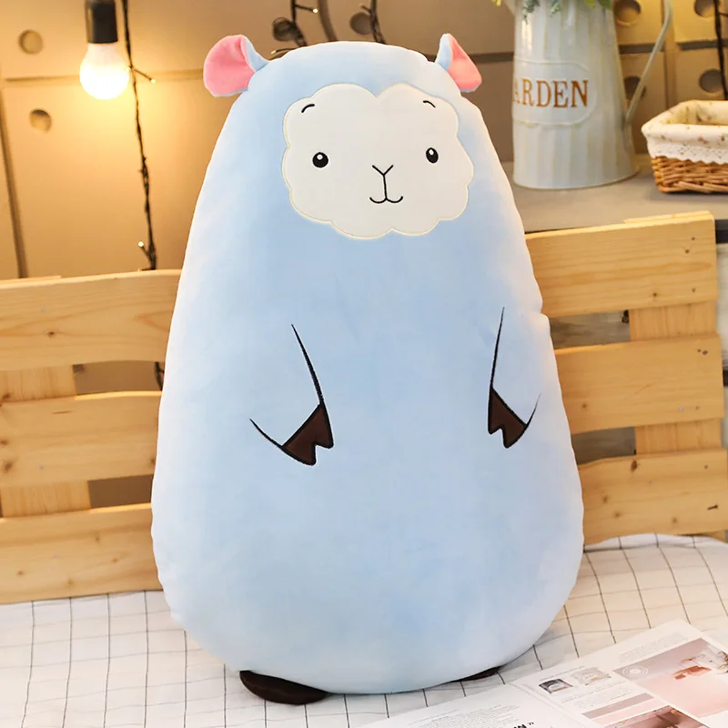 SHEEP 50-90cm Large Size Toys Soft Animal Pillow Cushion Fat dinosaur Cat bear Pig sheep Plush Toy Stuffed kids Birthyday Gift - Цвет: SHEEP