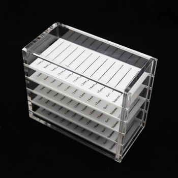 

Holder Cosmetic Salon Organizer Case 5 Layers Storage Box False Eyelashes Display Stand Individual Acrylic Pallet Makeup