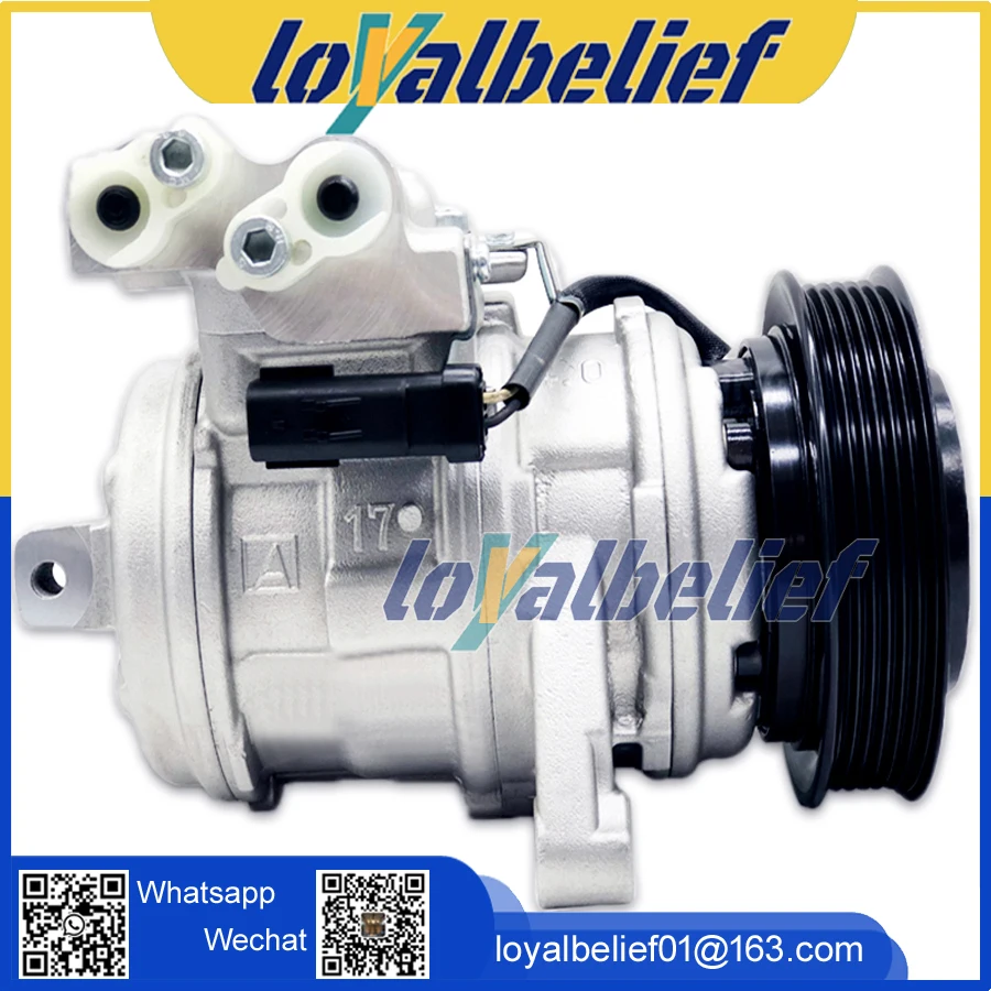 PULLEY, BEARING, COIL, PLATE 2004 Jeep Grand Cherokee 6 CYL 4.0L 10PA17E AC A/C Compressor Clutch Kit 