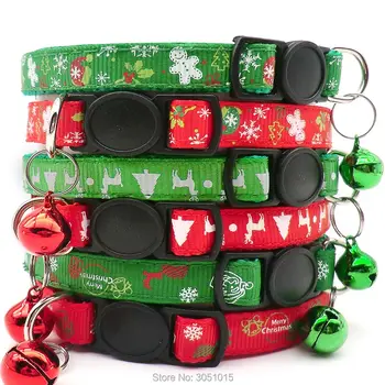 

100pcs Cat Dog Christmas collarAdjustable Dog Collar Pet Neckties Party Grooming Supplies Pet Tie Christmas decoration atmospher