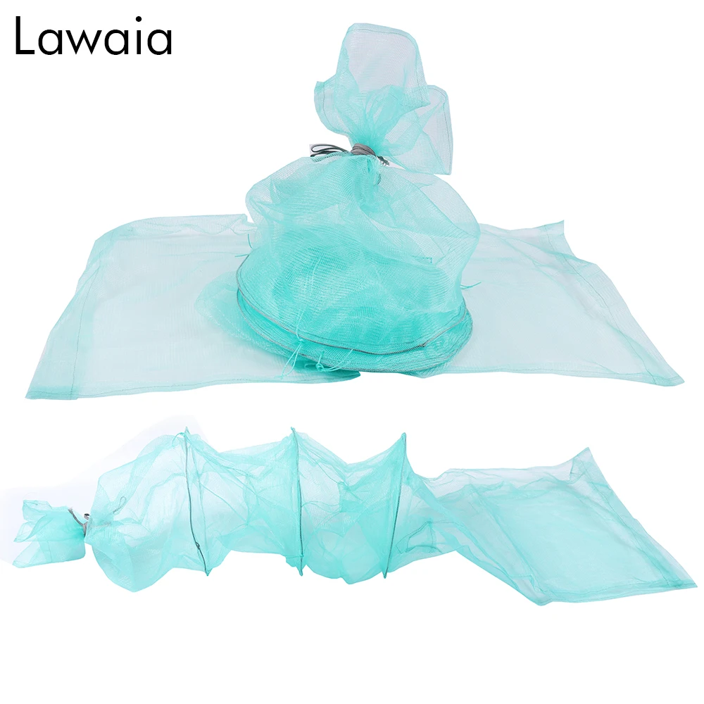 Lawaia ручная рыболовная сеть Ловушка складная клетка для краба рыболовные