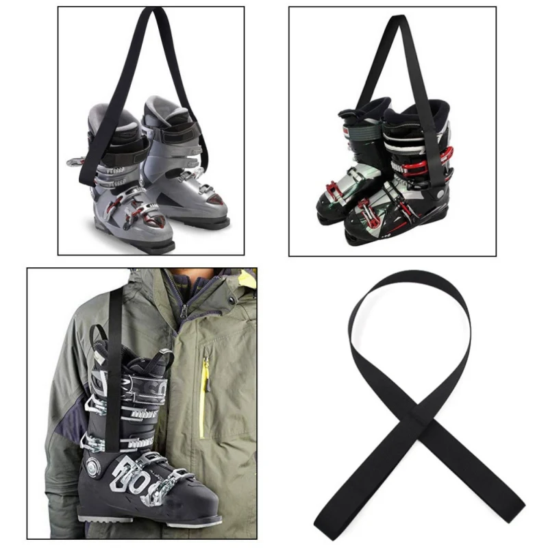 Ski Boots Carrier Strap Snowboard Boot Shoulder Sling Leash Carrying Band For outdoor Ski Skates Rollerblades Skiing Accessories