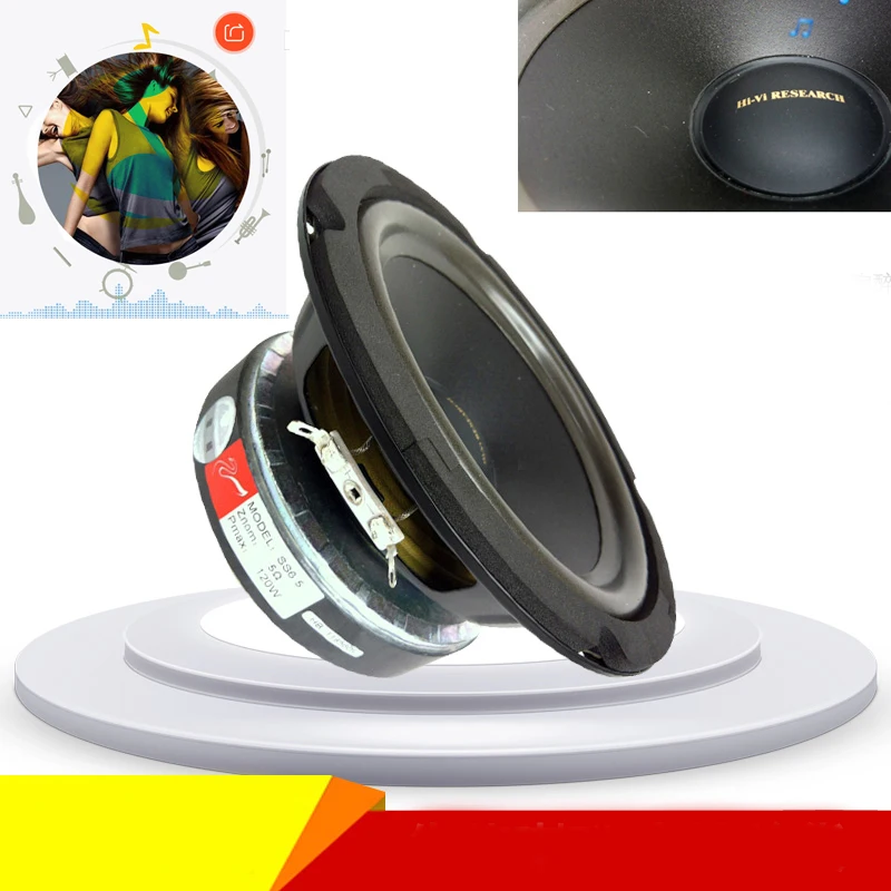 KKYYSLB 5Ω 90dB 120W усилитель динамик 6 5 дюймов СРЕДНИЙ низкочастотный домашний Hifi SS6.5