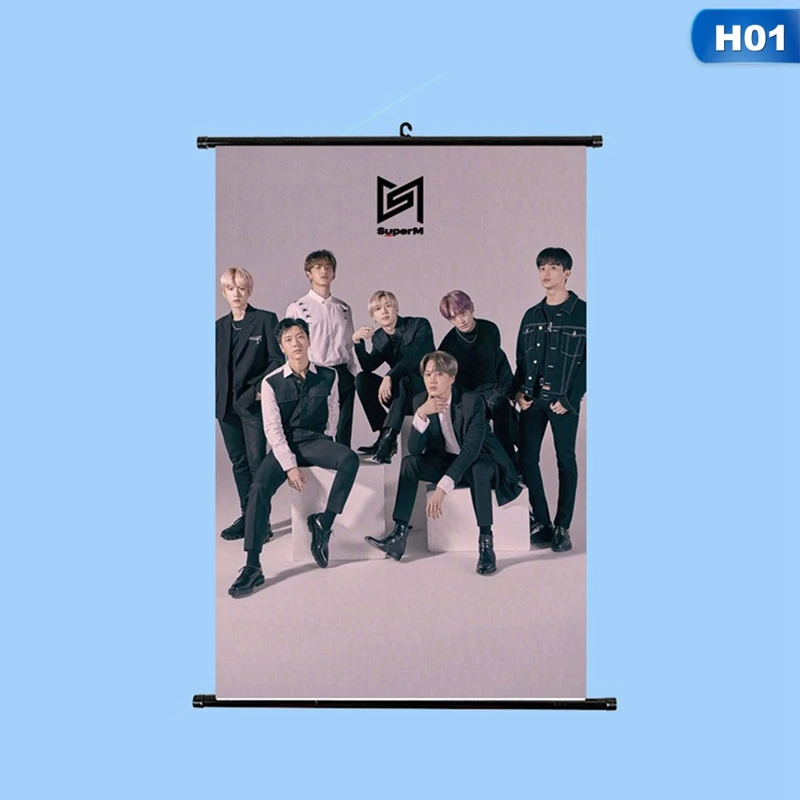 Kpop суперм прыгающая Стена Свиток Плакат десять Марка Кая повесить ткань фото картина HD плакат домашний декор - Цвет: PT0869H01