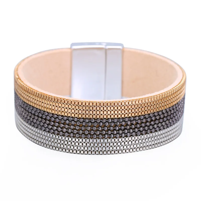 

Fashion Multilayer Leather Bracelet Bangle For Woman Vintage Charm Bracelets Pulseira Dropship New Jewelry Gift