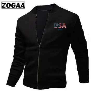

3D USA Flag Printed Men Jackets Spring Jackets Male Streetwear Coats Men's Zipper Jacket Casual Streetwear Hip Hop Slim Fit Coat