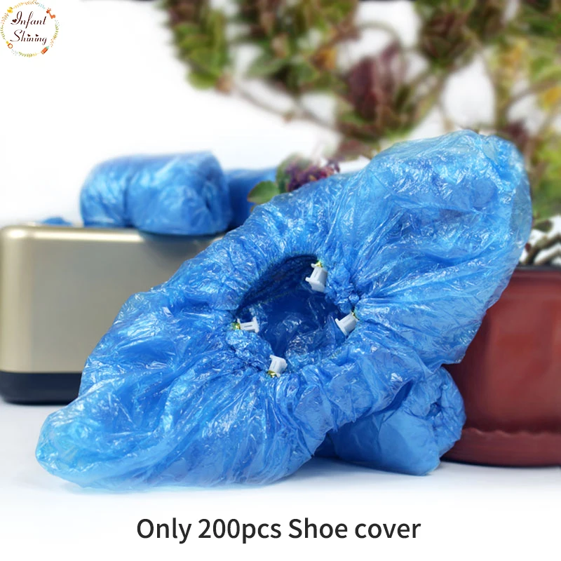 Cordial Shining 200 шт. PE чехол для обуви Синий Одноразовый удобный и высокого качества|shoe