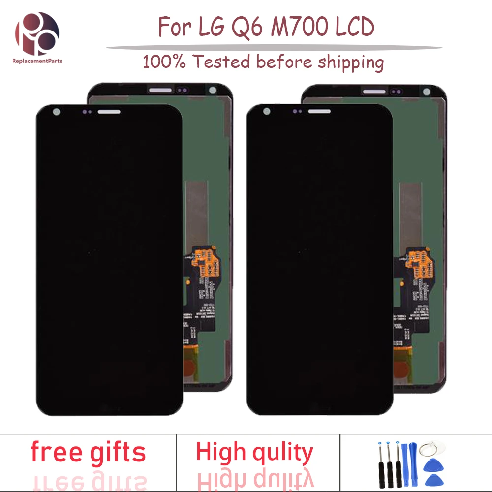 

100% Tested For LG Q6 LG-M700 M700 M700A US700 M700H M703 M700Y LCD Display Screen Touch Panel Digitizer Assembly + Free tools