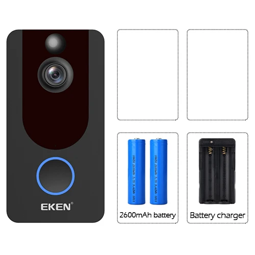 Умный IP 1080P телефон дверной звонок камера для квартиры ИК сигнализация беспроводной безопасности домофон wifi видео дверь от eken V7 - Цвет: OP2