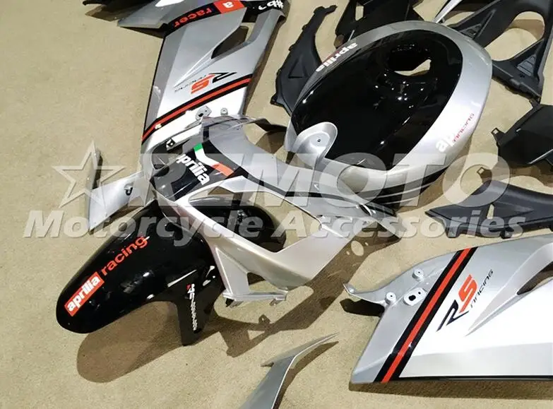 4 подарки ABS впрыск набор подходит для Aprilia RS125 06 07 08 09 10 11 RS4 РСВ 125 2006 2011 Обтекатели серебро