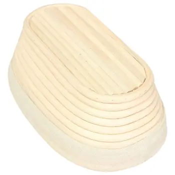 

New 25cm Oval Rattan Cane Bread Proofing Liner Basket Durable for DIY Handmade Bread
