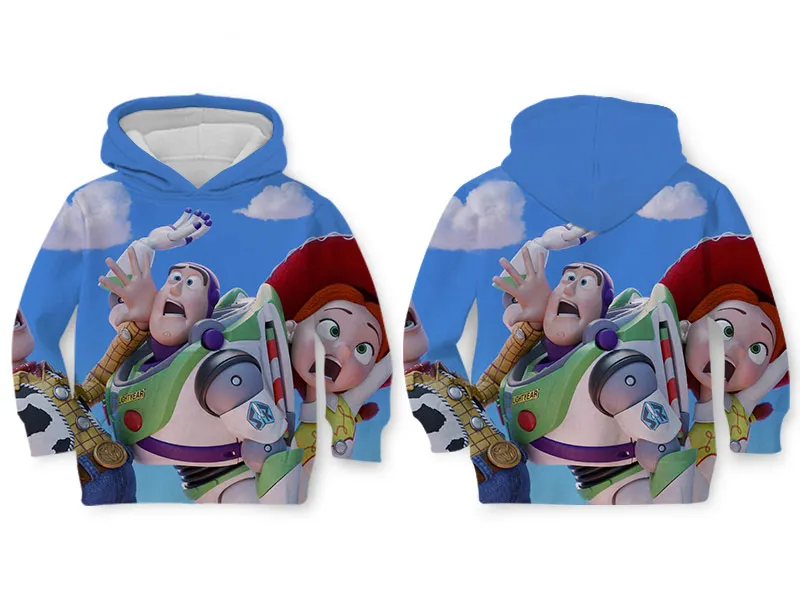 WHOSONG толстовка с 3d принтом популярная moive TOY STORY 4 модное пальто Одежда для родителей и детей детский пуловер